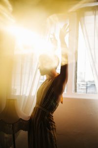 Light piercing through the windows