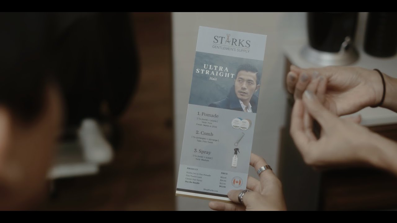 Starks Barber commercial — lifestyle brand video produced by Origin Films Toronto