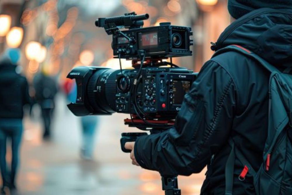 Types of corporate video production Toronto — professional videographer filming gala banquet event by Origin Films