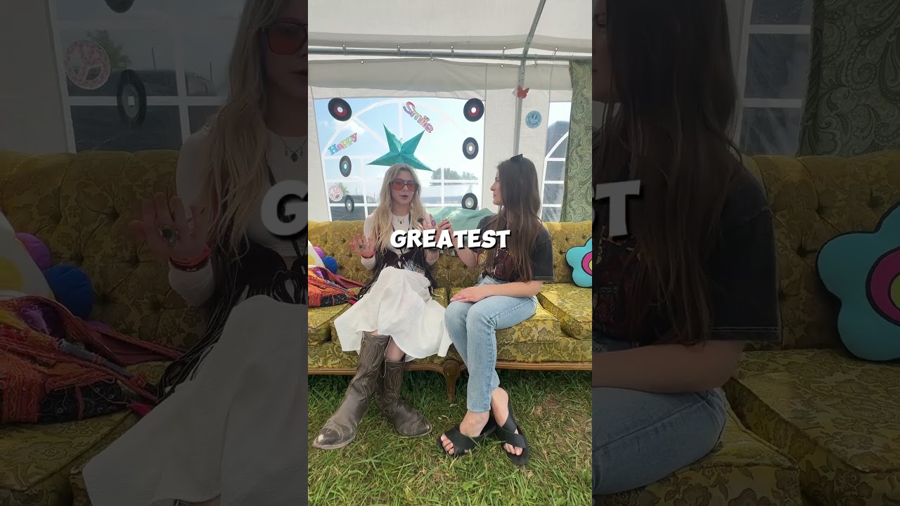 Social 5 two women interview at colorful event — short-form social media video production by Origin Films Toronto